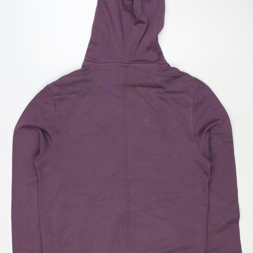 ASOS DESIGN Men’s Purple M Pullover Hoodie College Logo Pocket