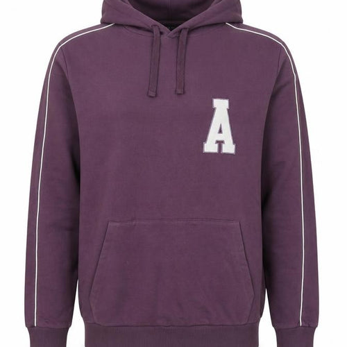 ASOS DESIGN Men’s Purple M Pullover Hoodie College Logo Pocket