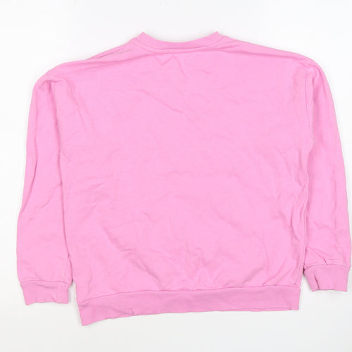 Nutmeg Girls Pink 9-10 Years Squishmallows Graphic Print Pullover Sweatshirt