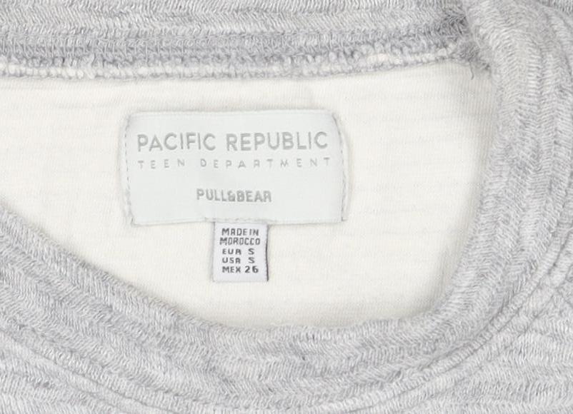 Additional view of Pacific Republic Women Grey S Pullover Crew Neck Sweatshirt