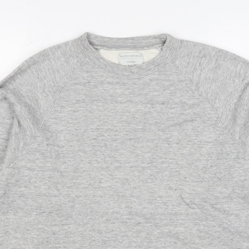 Additional view of Pacific Republic Women Grey S Pullover Crew Neck Sweatshirt