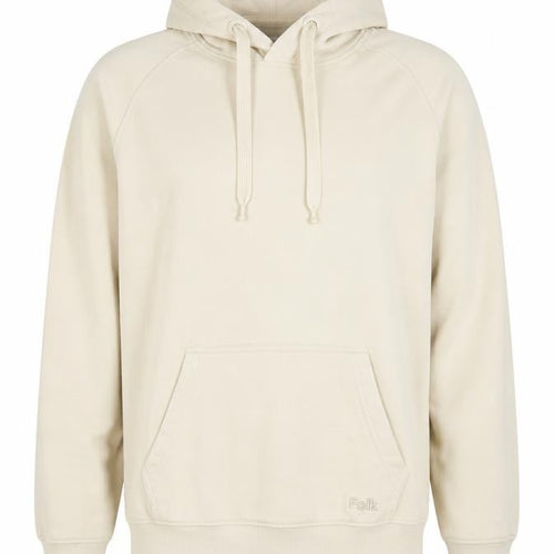 Folk Women's Ivory Size S Pullover Hooded Sweatshirt Logo Pocket