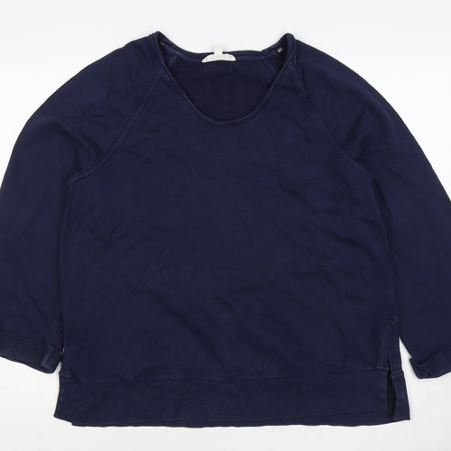 Per Una Women's Navy Blue M Pullover Sweatshirt Raglan