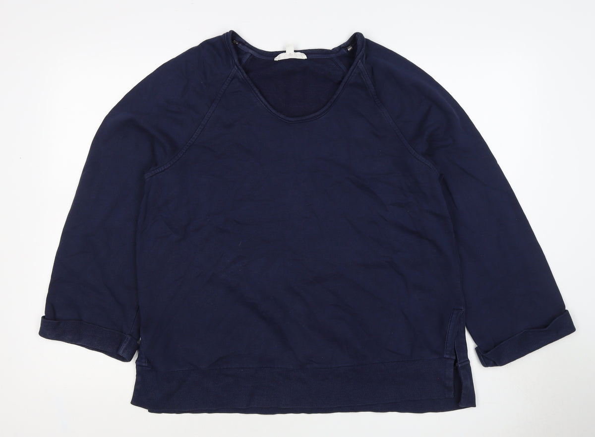 Per Una Women's Navy Blue M Pullover Sweatshirt Raglan