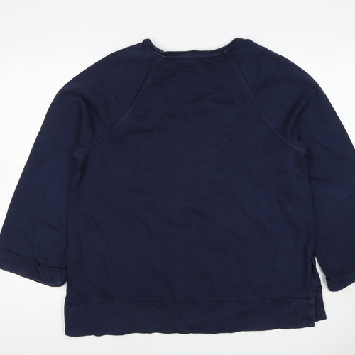 Per Una Women's Navy Blue M Pullover Sweatshirt Raglan