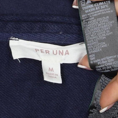 Per Una Women's Navy Blue M Pullover Sweatshirt Raglan