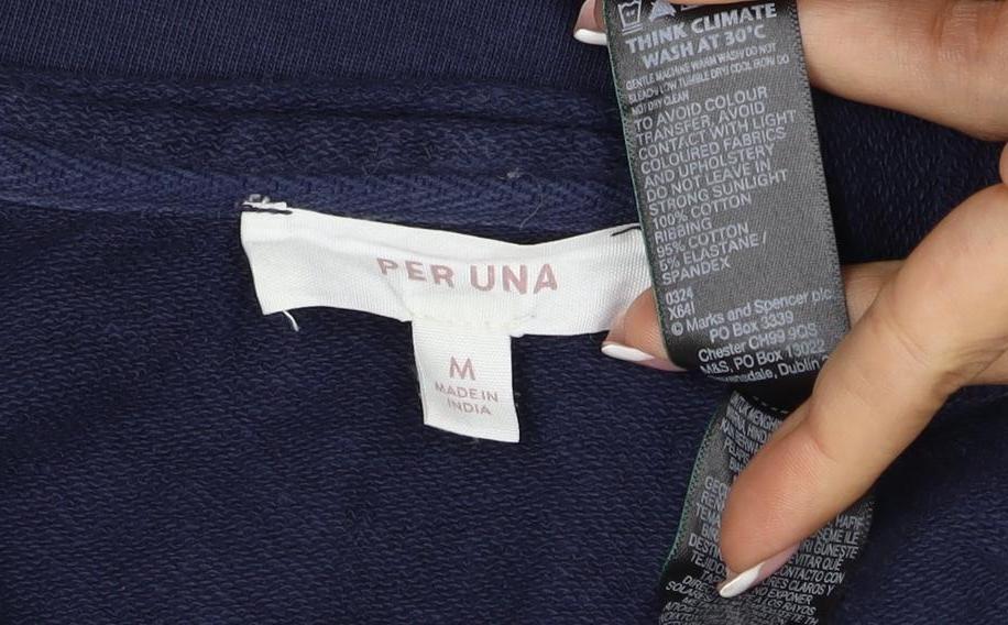 Per Una Women's Navy Blue M Pullover Sweatshirt Raglan