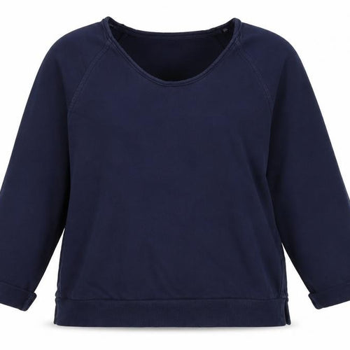 Per Una Women's Navy Blue M Pullover Sweatshirt Raglan