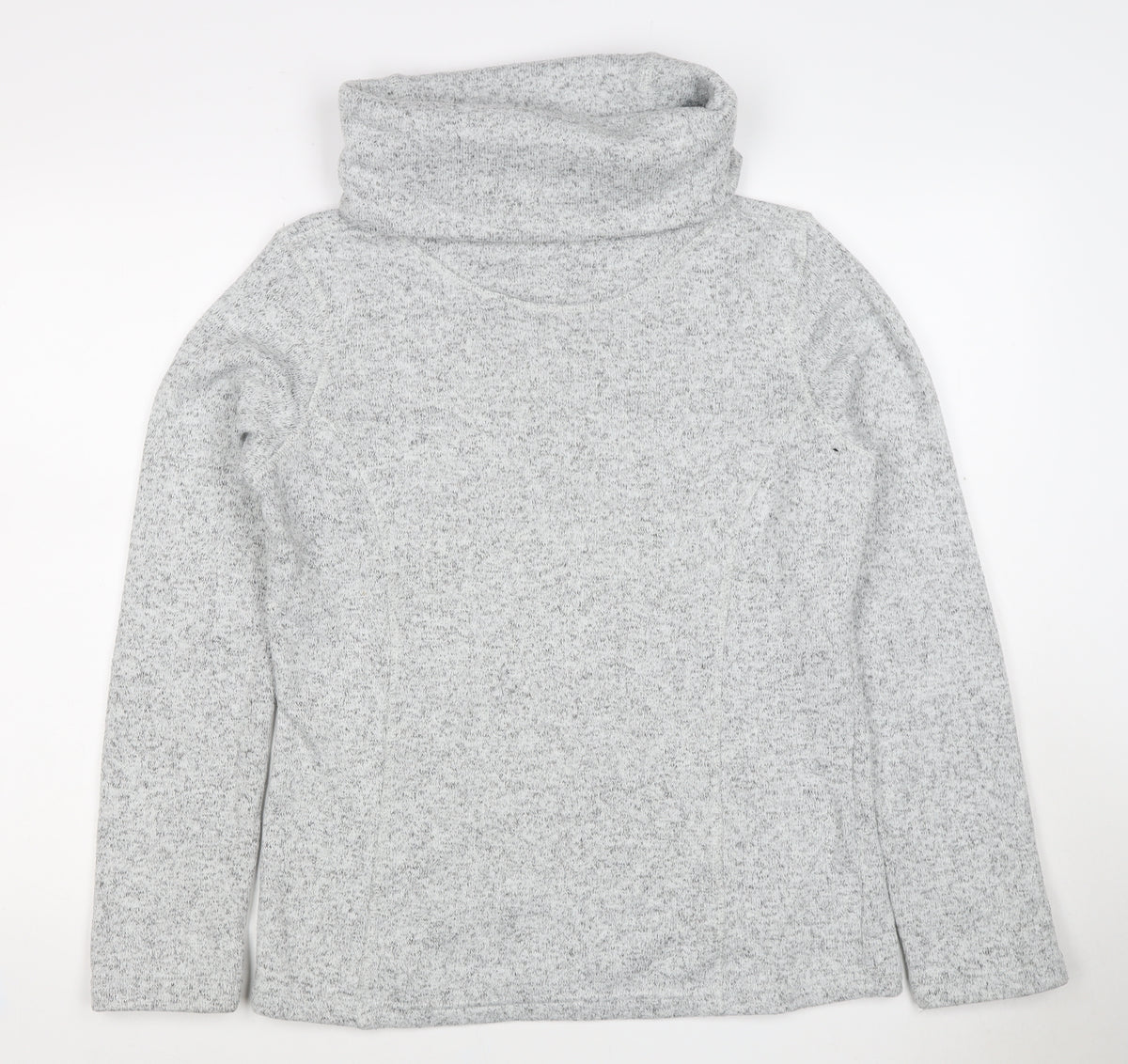 Mountain Warehouse Women Grey UK 12 Pullover Cowl Neck Fleece Sweatshirt
