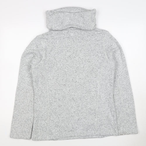 Mountain Warehouse Women Grey UK 12 Pullover Cowl Neck Fleece Sweatshirt