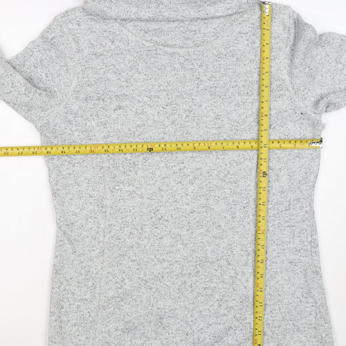 Mountain Warehouse Women Grey UK 12 Pullover Cowl Neck Fleece Sweatshirt
