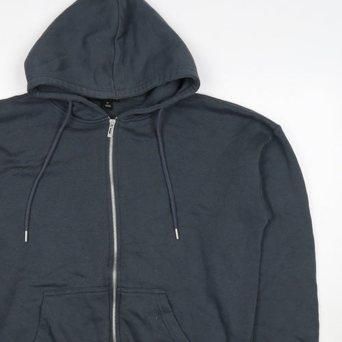 PrettyLittleThing Women Black XS Full Zip Hooded Fleece Hoodie Pockets