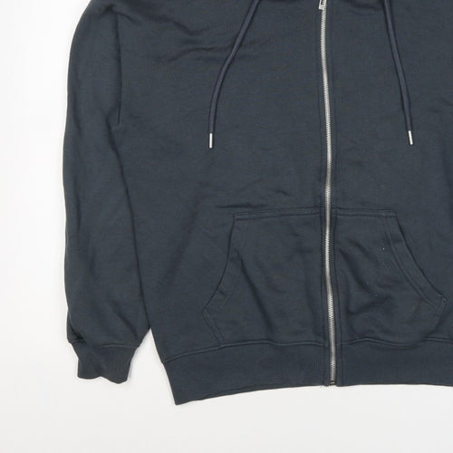 PrettyLittleThing Women Black XS Full Zip Hooded Fleece Hoodie Pockets