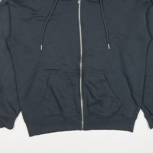 PrettyLittleThing Women Black XS Full Zip Hooded Fleece Hoodie Pockets