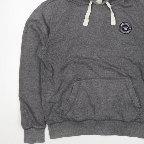 Soulcal & Co Men Grey 2XL Pullover Hoodie Logo Kangaroo Pocket