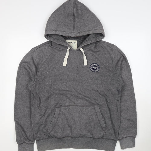 Soulcal & Co Men Grey 2XL Pullover Hoodie Logo Kangaroo Pocket