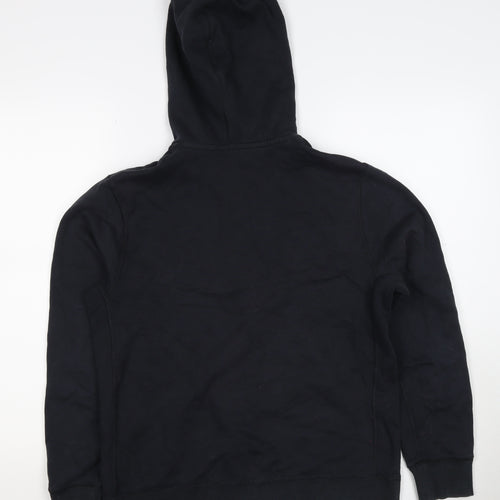 Nike Men's Black XL Full Zip Hooded Logo Hoodie Pockets