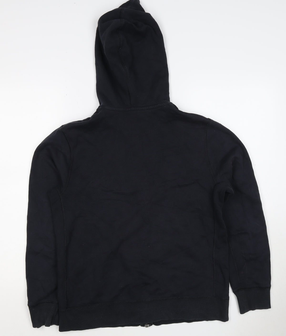 Nike Men's Black XL Full Zip Hooded Logo Hoodie Pockets