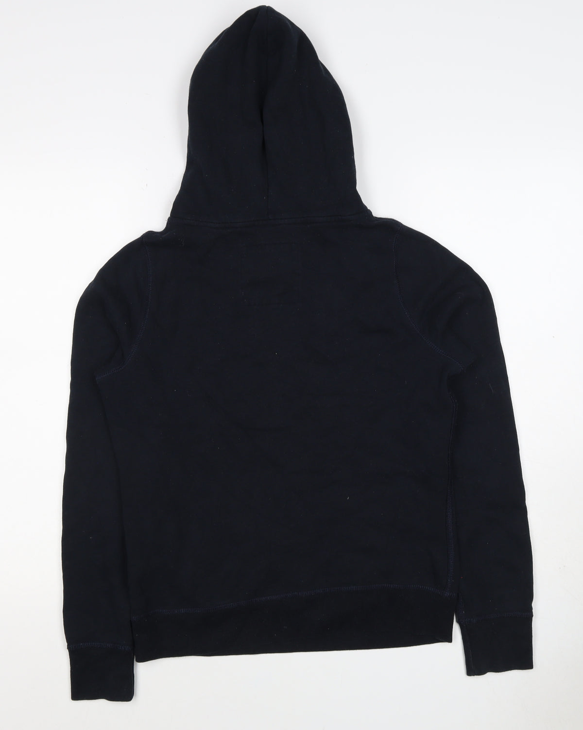 Hollister Women Black Pink Logo Pullover Hoodie M Hooded Fleece