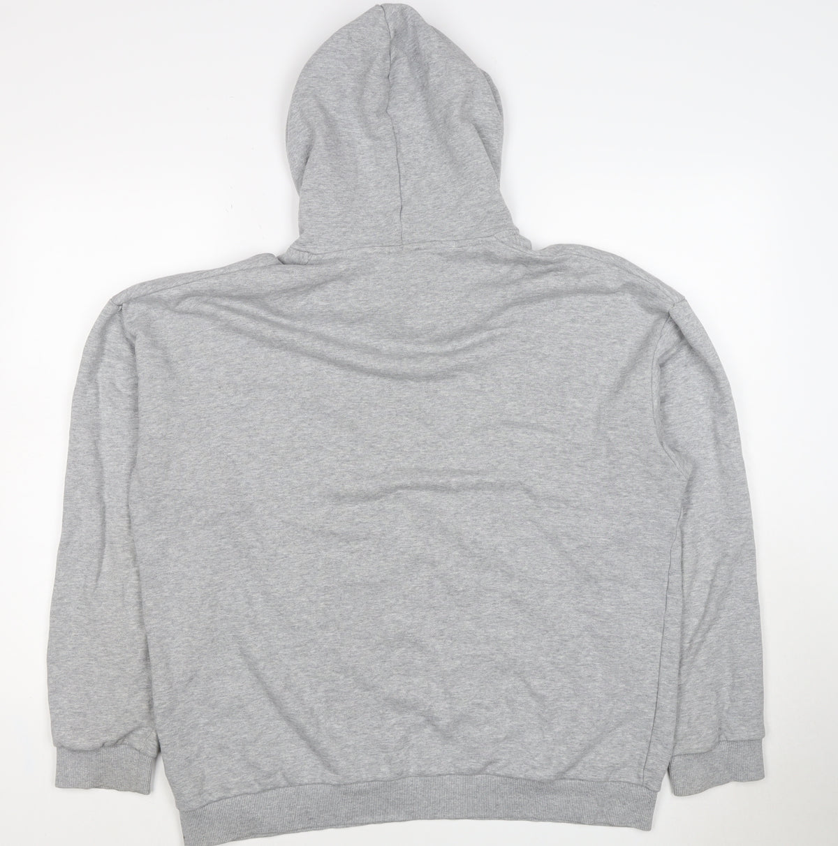 adidas Terrex Men’s Grey L Pullover Hooded Hiking Hoodie Logo