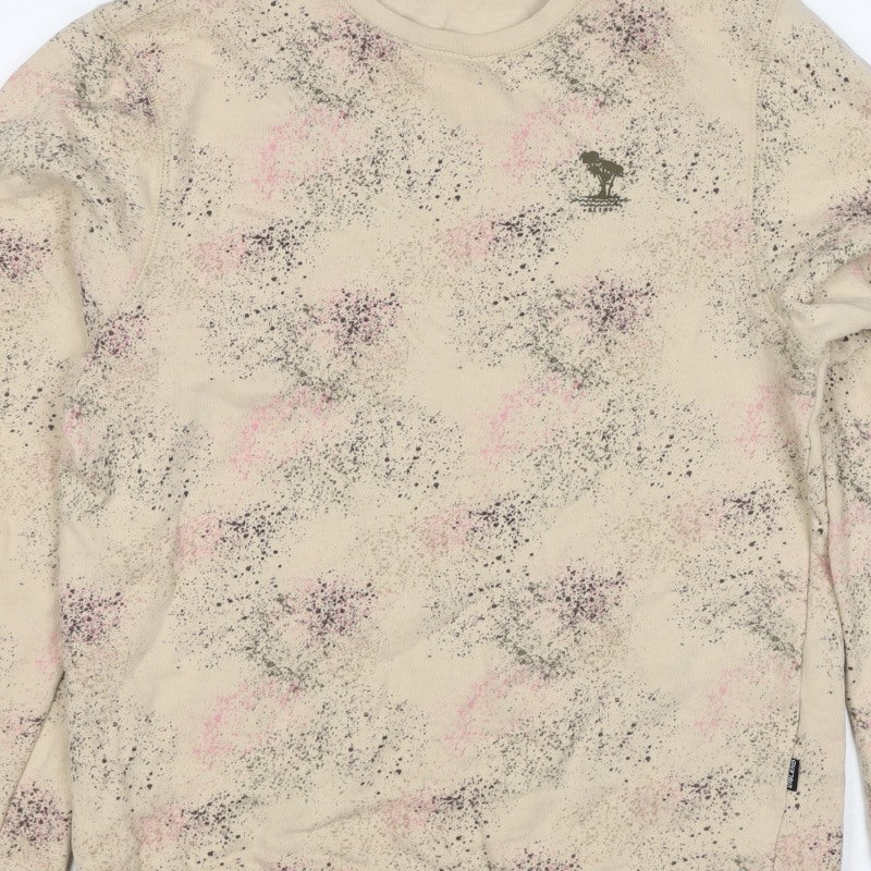 Additional view of Blend unisex adults beige m pullover sweatshirt splatter print