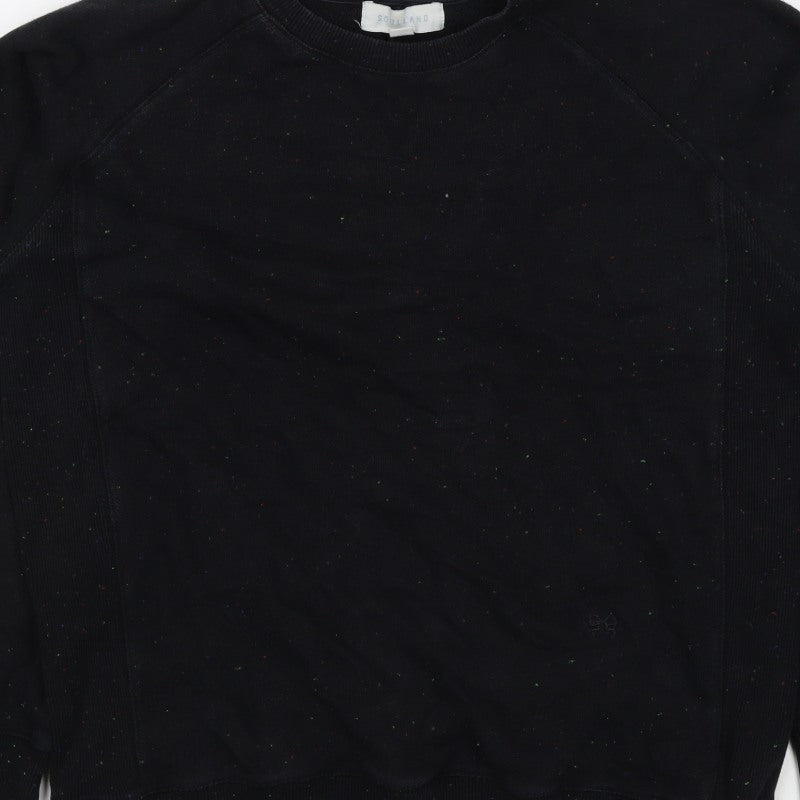 Additional view of Soulland Men’s Black L Crew Neck Pullover Sweatshirt Logo