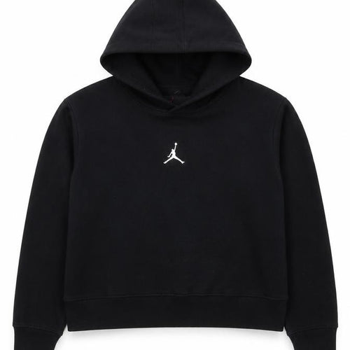 Jordan Girls Black Logo Pullover Hoodie Age 9 Years Fleece