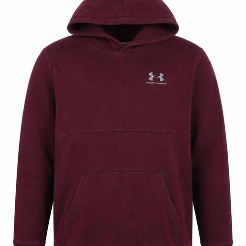 Under Armour Boys Purple XL ColdGear Logo Pullover Hoodie