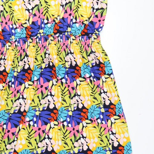 Studio Women’s Multicoloured Floral Midi A-Line Dress Size 24