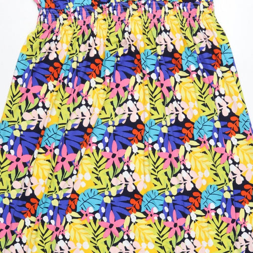 Studio Women’s Multicoloured Floral Midi A-Line Dress Size 24