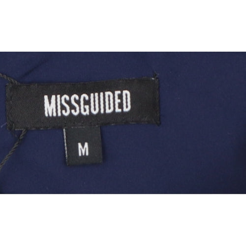 Missguided Women’s Navy Blue M High Rise Ruffle Layered Shorts