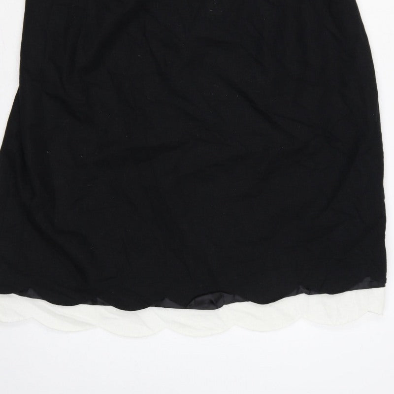 The Collection Debenhams Women Black White UK 18 Shift Dress Layered