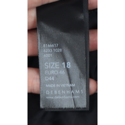 The Collection Debenhams Women Black White UK 18 Shift Dress Layered