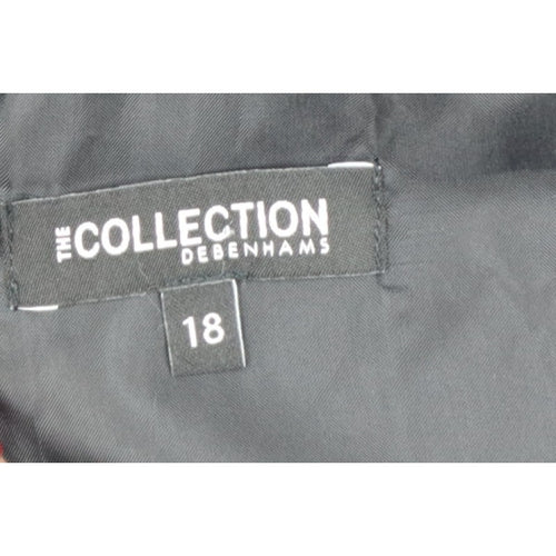 The Collection Debenhams Women Black White UK 18 Shift Dress Layered