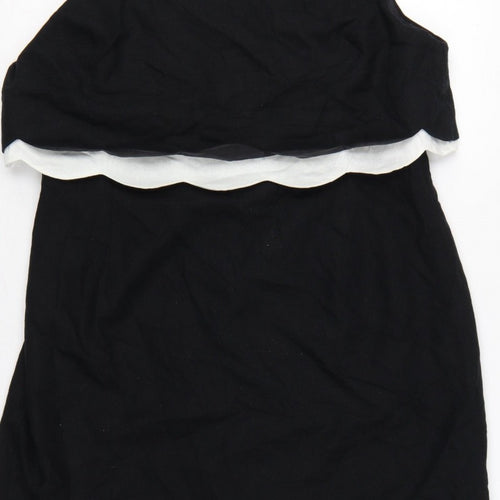 The Collection Debenhams Women Black White UK 18 Shift Dress Layered
