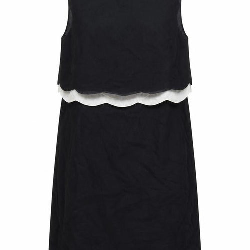 The Collection Debenhams Women Black White UK 18 Shift Dress Layered
