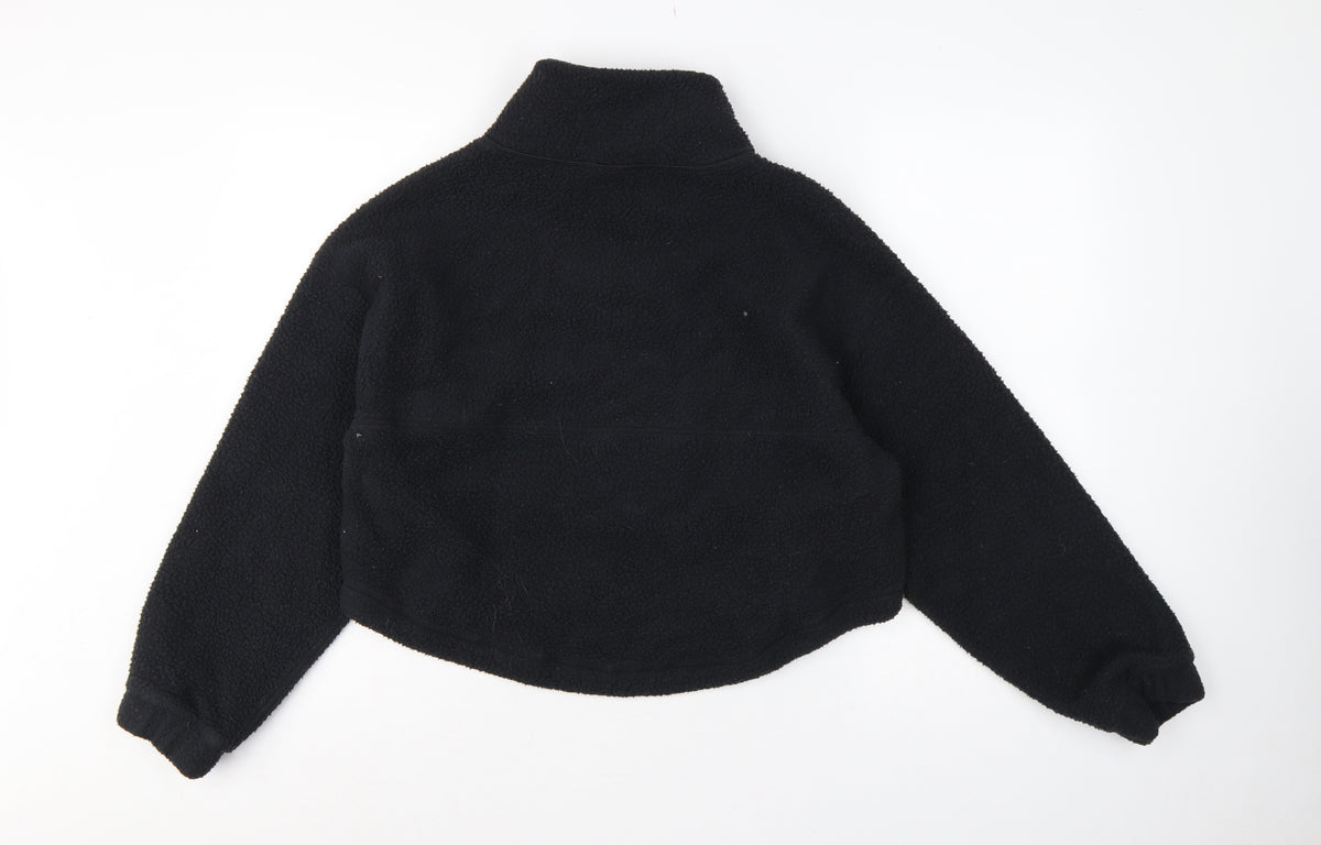 Gymshark Women’s Black XS Oversized Teddy Fleece Full Zip Jacket