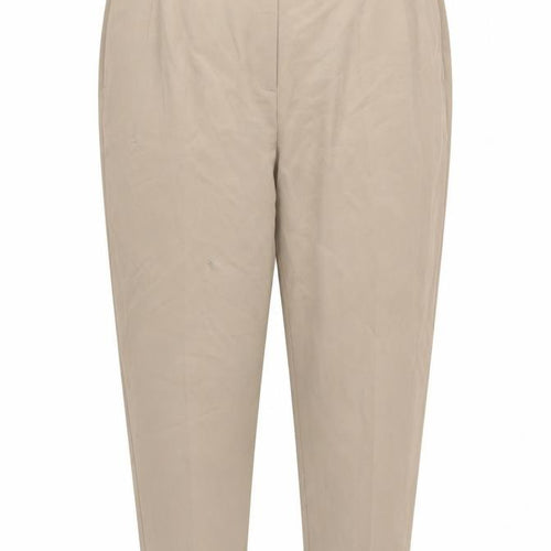 Marks & Spencer Women Beige Size 22 Regular Tapered Smart Trousers