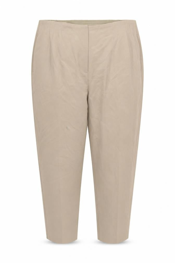 Marks & Spencer Women Beige Size 22 Regular Tapered Smart Trousers