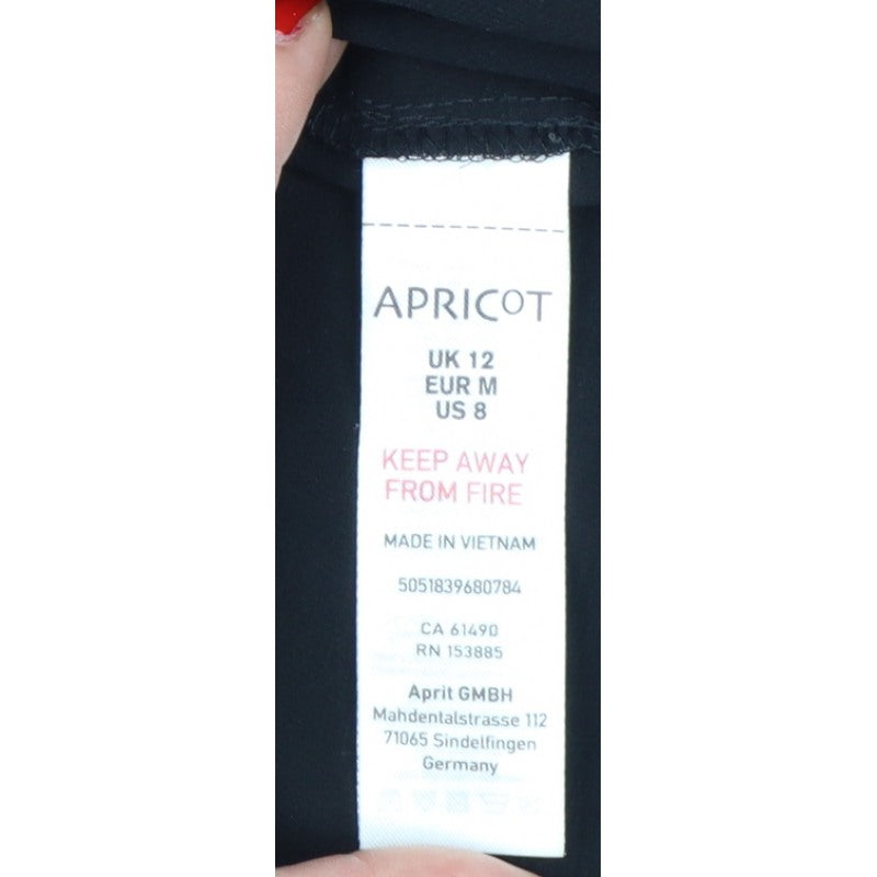 Apricot Women Black UK 12 Star Halter Mermaid Long Ruffle Dress