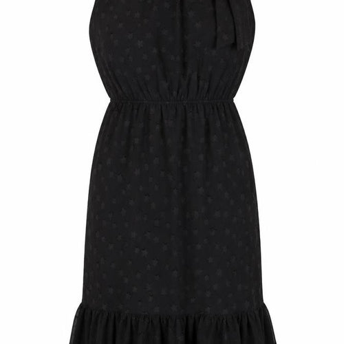 Apricot Women Black UK 12 Star Halter Mermaid Long Ruffle Dress
