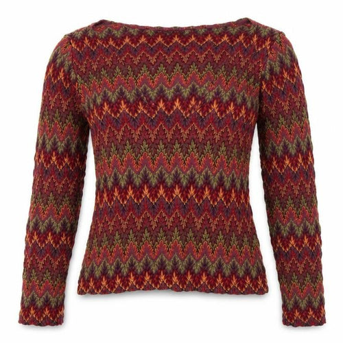 Topshop Women’s Multicoloured Geometric Jersey Long Sleeve Top UK 8