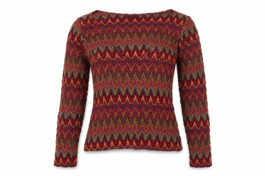 Topshop Women’s Multicoloured Geometric Jersey Long Sleeve Top UK 8