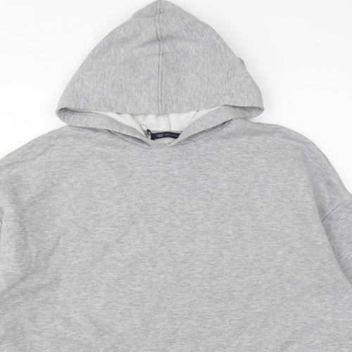 Marks and Spencer Women's Grey UK 14 Hooded Pullover Sweatshirt Stripe