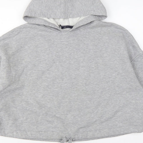 Marks and Spencer Women's Grey UK 14 Hooded Pullover Sweatshirt Stripe