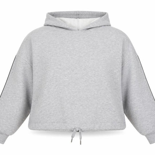 Marks and Spencer Women's Grey UK 14 Hooded Pullover Sweatshirt Stripe