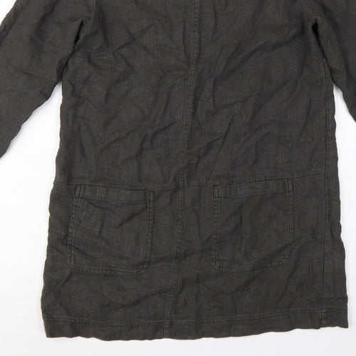 Seasalt Cornwall Women’s Black Size 10 Ramie Cotton Shift Tunic Dress