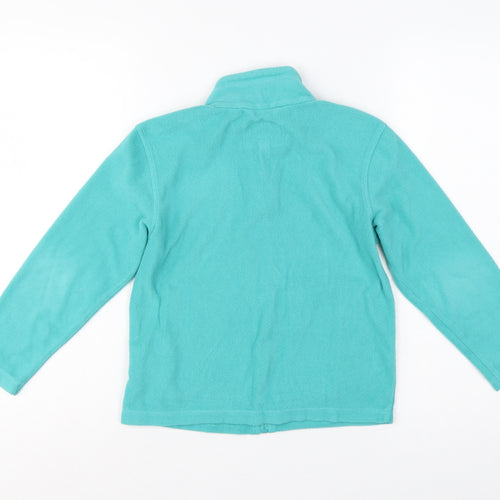 Regatta Girls Green 7-8 Years Full Zip Fleece Sweatshirt Pockets