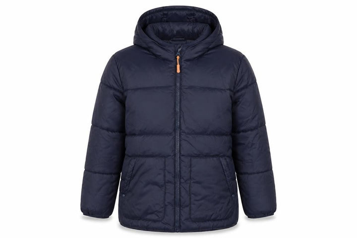 Mango Girls Navy Blue 11-12 Years Hooded Padded Puffer Jacket