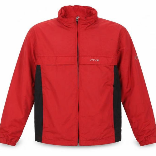 Five Seasons Men's Red Black S Waterproof Windbreaker Hooded Jacket